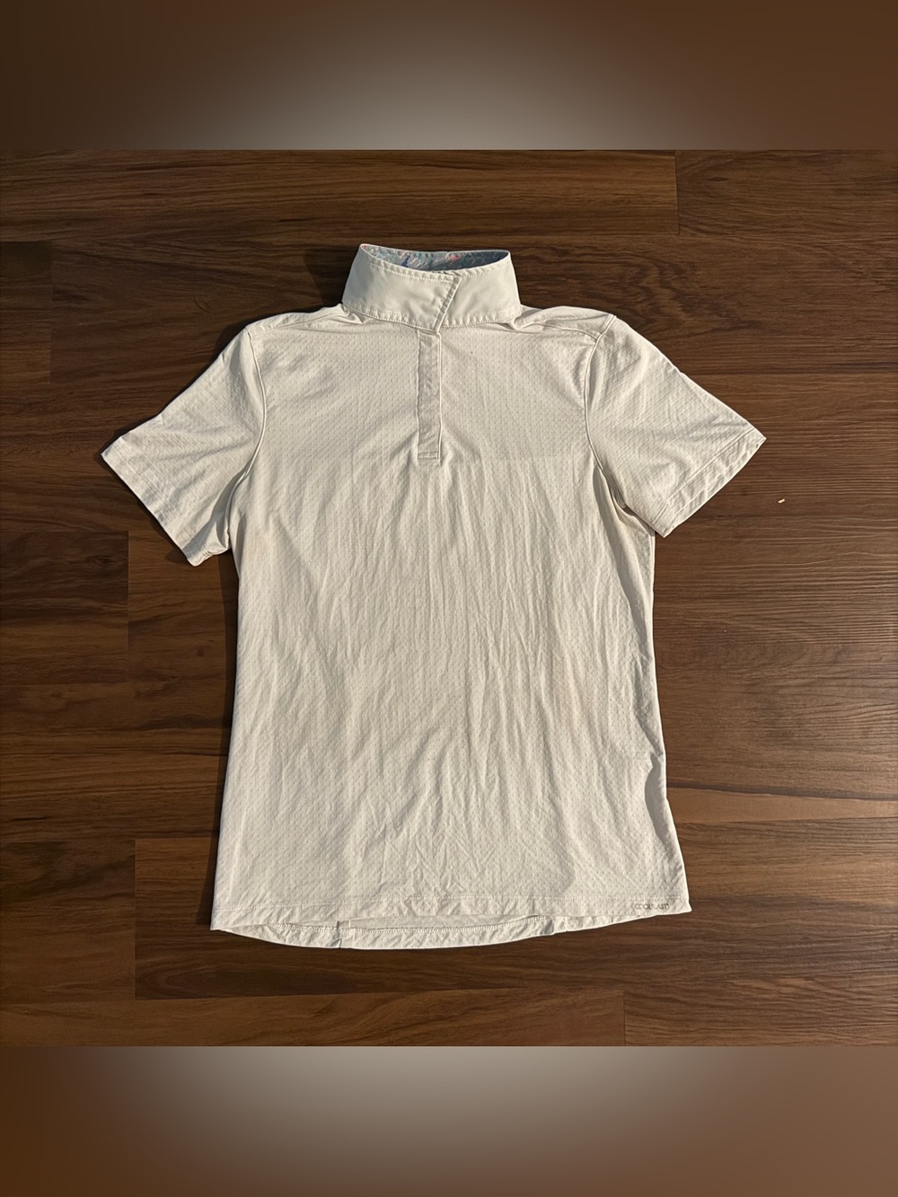 Women’s Medium White Dover Short Sleeve Horseback Riding Show Shirt